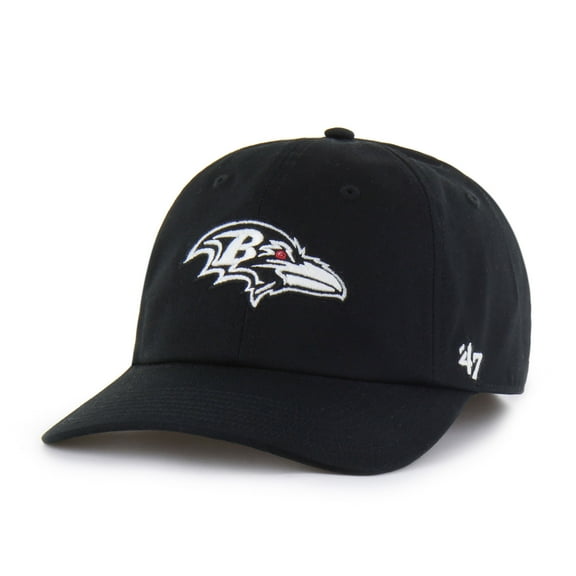 Men's '47 Black Baltimore Ravens Foundational Franchise Fitted Hat
