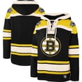 thumbnail image 1 of Men's '47  Black Boston Bruins Superior Lacer Lace-up Hoodie, 1 of 3