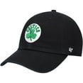thumbnail image 1 of Men's '47  Black Boston Celtics Core Logo Clean Up Adjustable Hat, 1 of 4