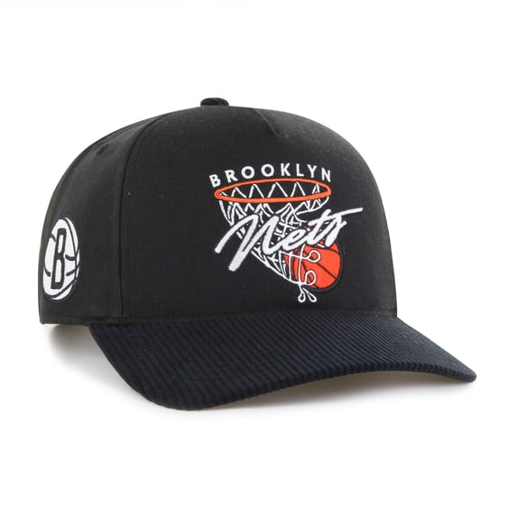 Men's '47 Black Brooklyn Nets Nothing But Net Hitch Adjustable Hat
