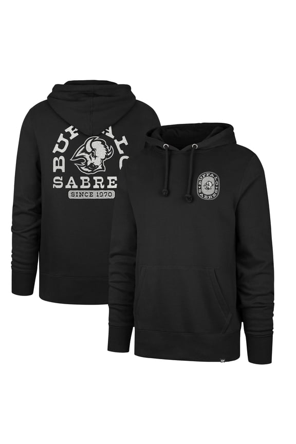 Men's '47 Black Buffalo Sabres Franklin Carry-On Hoodie