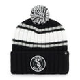 thumbnail image 1 of Men's '47  Black Chicago White Sox Plateau Cuffed Knit Hat with Pom, 1 of 2