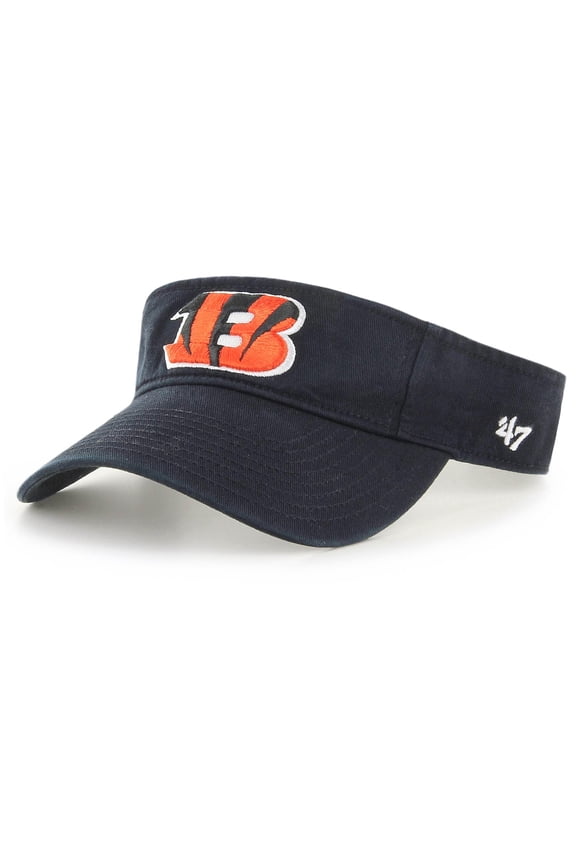 Men's '47 Black Cincinnati Bengals Clean Up Visor