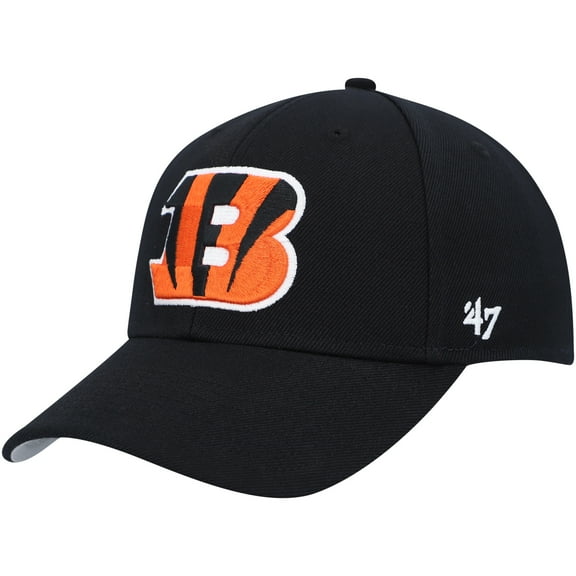 Men's '47 Black Cincinnati Bengals MVP Adjustable Hat
