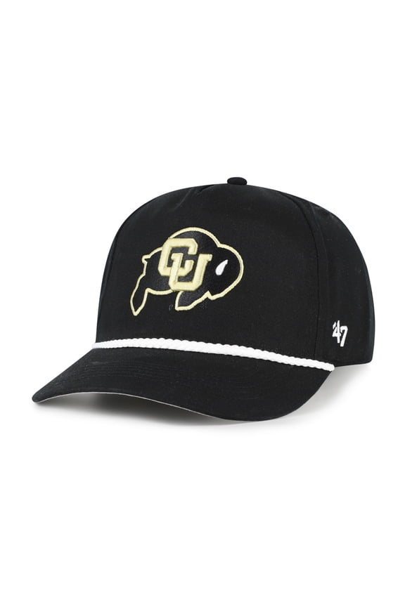 Men's '47 Black Colorado Buffaloes Rope Hitch Adjustable Hat