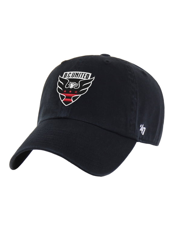Men's '47 Black D.C. United Clean-Up Adjustable Hat