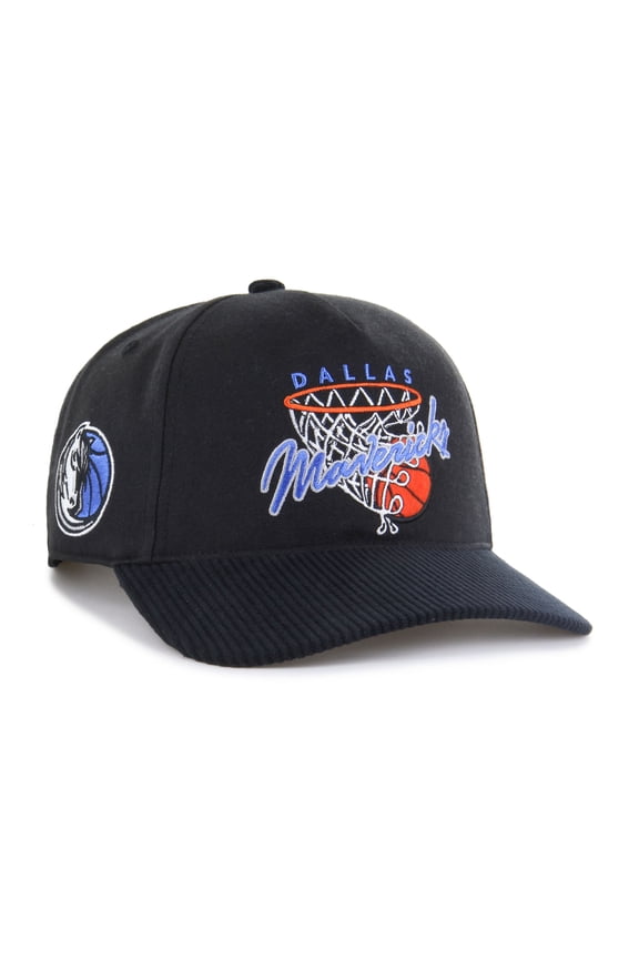 Men's '47 Black Dallas Mavericks Nothing But Net Hitch Adjustable Hat