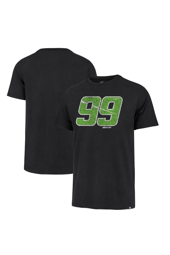 Men's '47 Black Daniel Suarez Driver Number Franklin T-Shirt