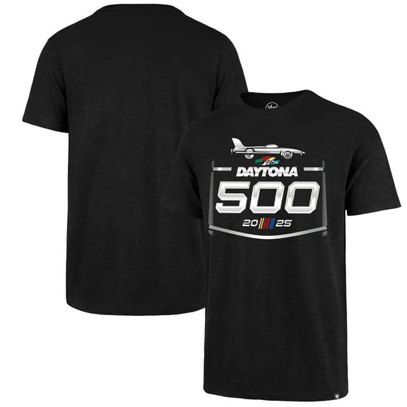 Men's '47 Black Daytona International Speedway Daytona 500 Grit Scrum T-Shirt