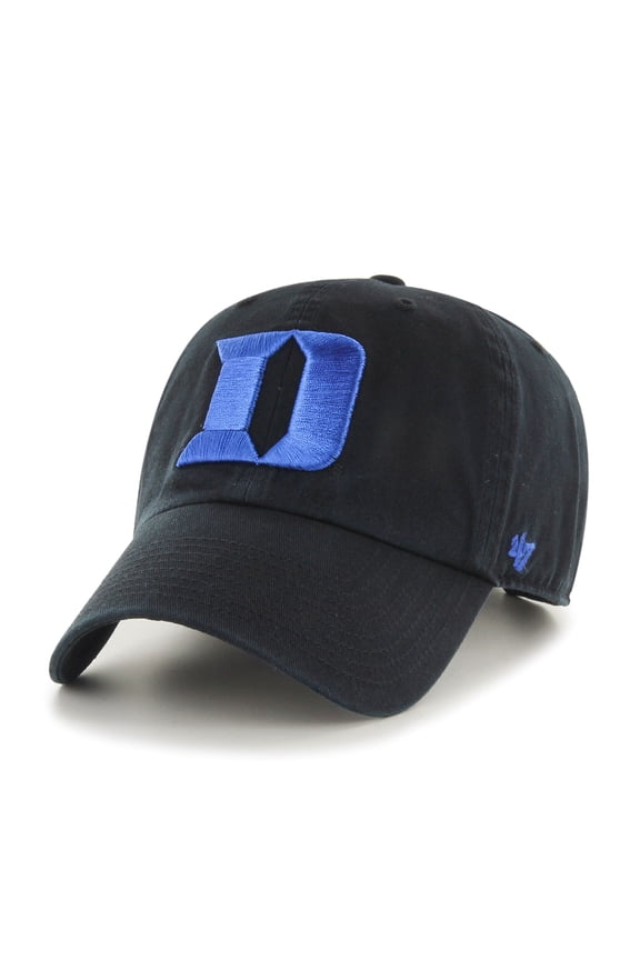 Men's '47 Black Duke Blue Devils Clean Up Adjustable Hat