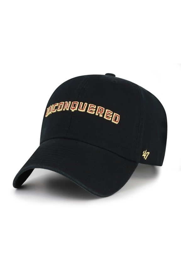 Men's '47 Black Florida State Seminoles Clean Up Adjustable Hat