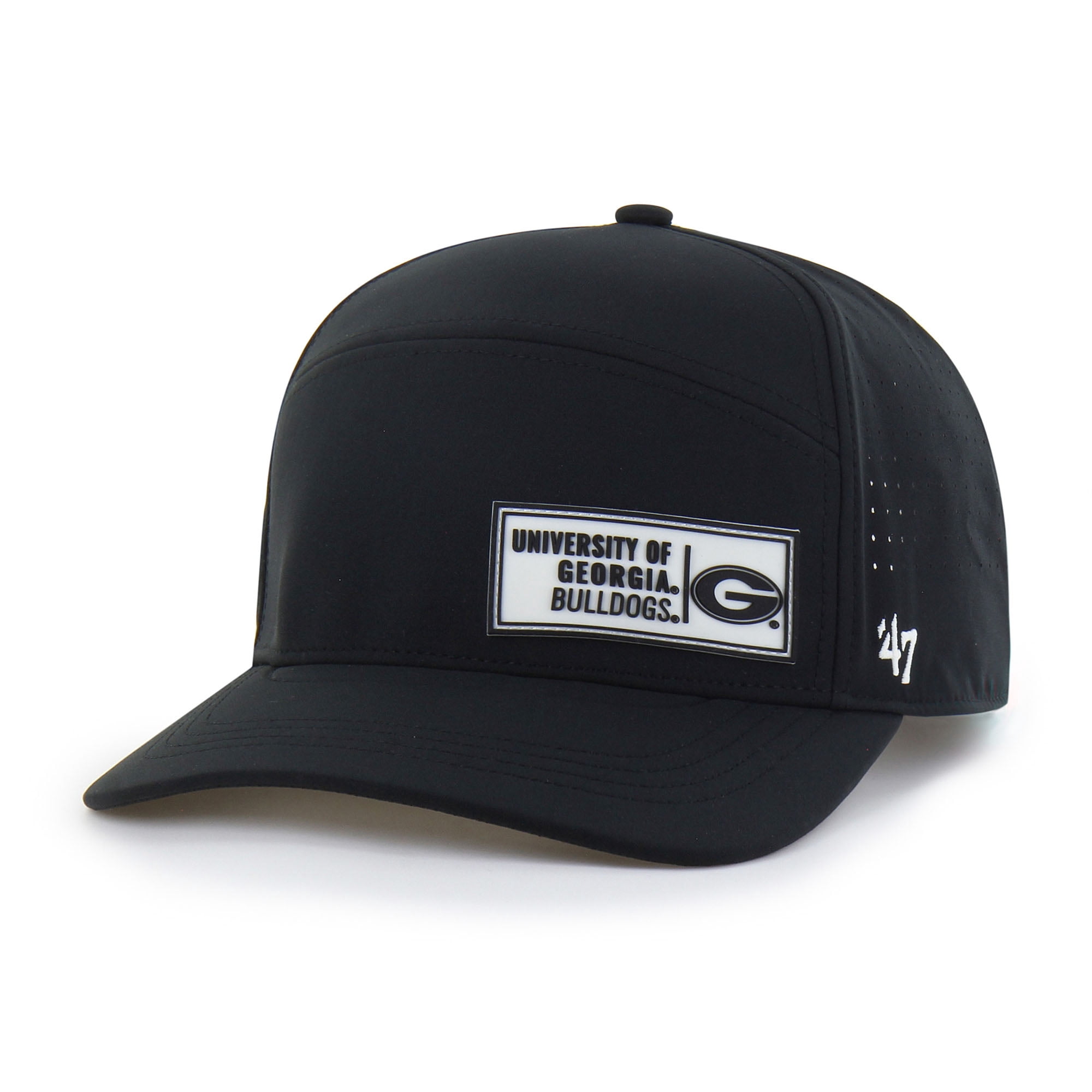 Georgia Bulldogs Adjustable MVP Baseball Cap - Officially Licensed, Black, Structured Hat