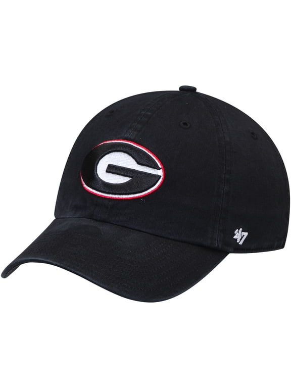 Men's '47 Black Georgia Bulldogs Clean Up Adjustable Hat
