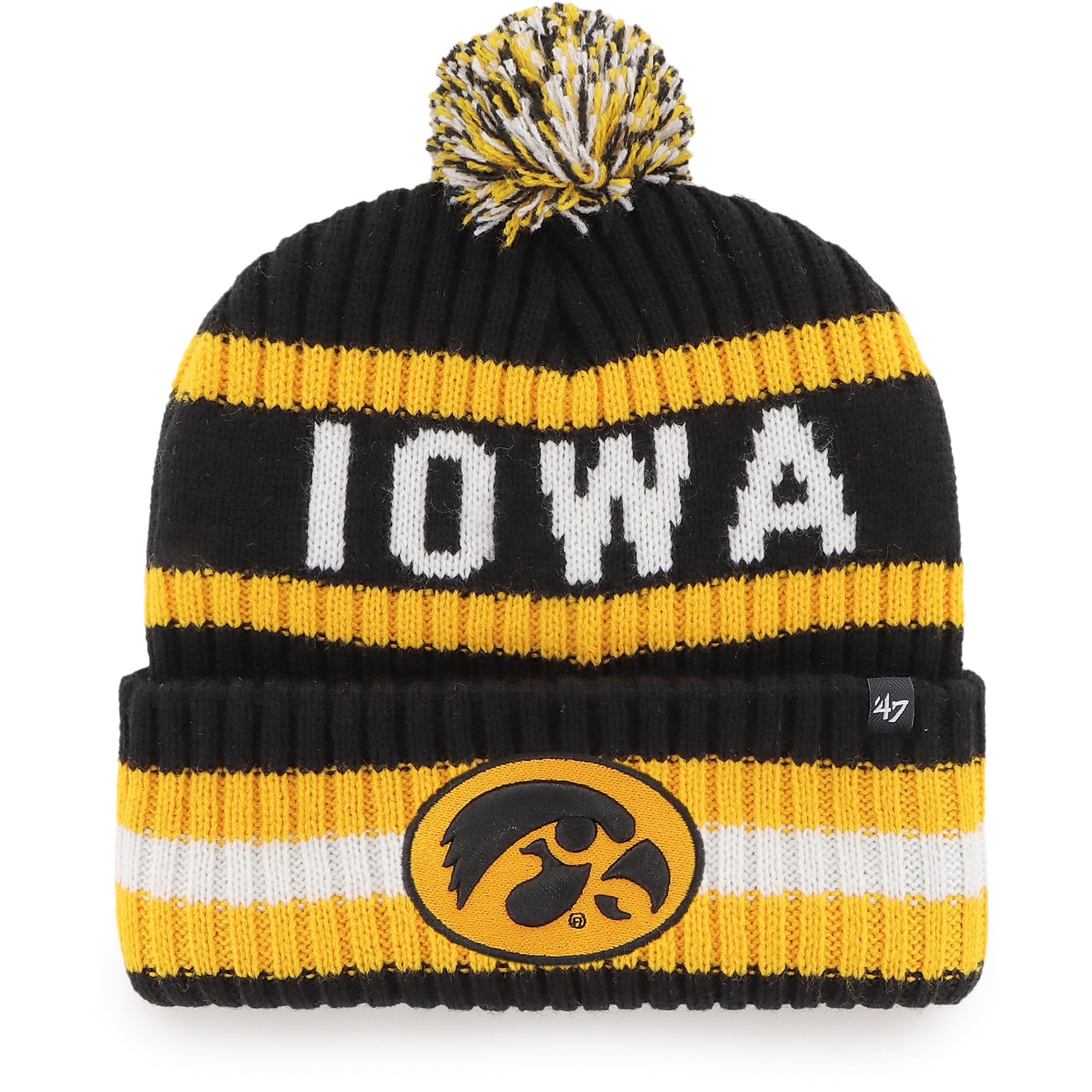 iowa hawkeye beanie Iowa Hawkeyes Beanie Winter Cap Adult Colosseum NCAA  main image 2