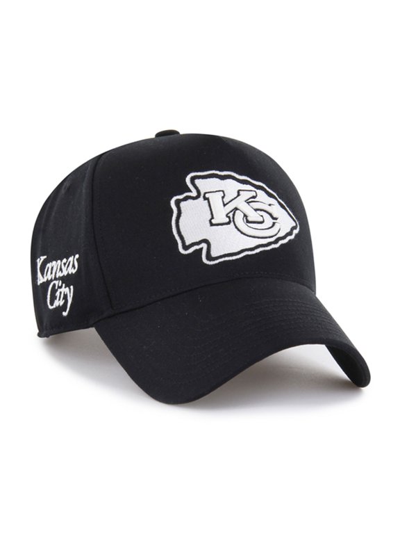 Men's '47 Black Kansas City Chiefs Foundation Offside Adjustable Hat