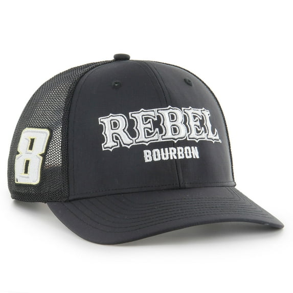 Men's '47 Black Kyle Busch Rebel Bourbon Trucker Adjustable Hat