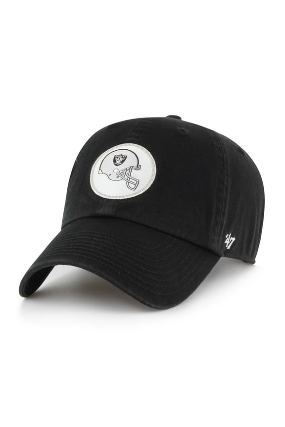 Men's '47  Black Las Vegas Raiders Hard Hat Clean Up Adjustable Hat