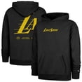 thumbnail image 1 of Men's-'47  Black Los Angeles Lakers 2024/25 City Edition Double Crossover Foundation Pullover Hoodie, 1 of 3