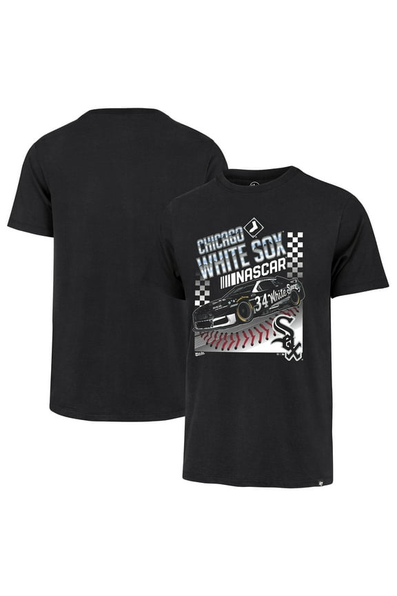 Men's '47 Black NASCAR x Chicago White Sox Franklin T-Shirt