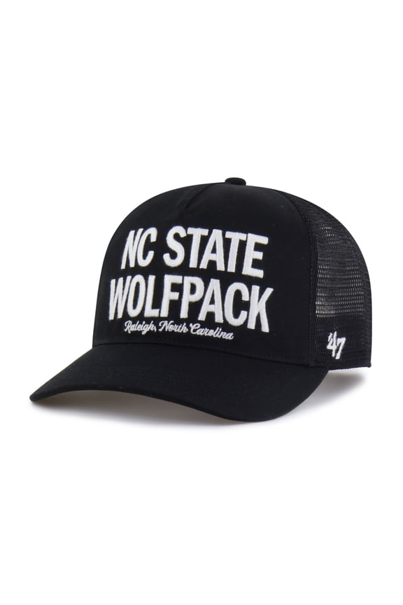 Men's '47 Black NC State Wolfpack Contemporary Hitch Trucker Adjustable Hat