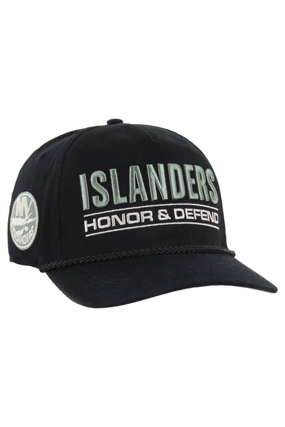 Men's '47 Black New York Islanders OHT Military Appreciation Homeland Honor and Defend Hitch Adjustable Hat