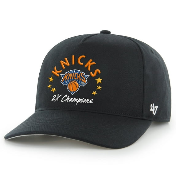 Men's '47 Black New York Knicks Champs Global Star Hitch Adjustable Hat