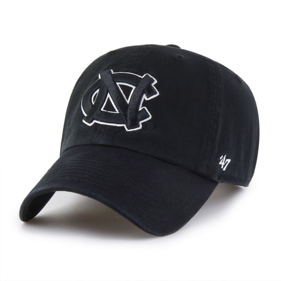 Men's '47 Black North Carolina Tar Heels Clean Up Adjustable Hat
