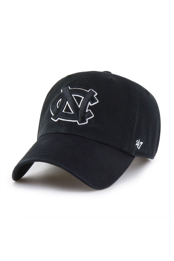 Men's '47 Black North Carolina Tar Heels Clean Up Adjustable Hat