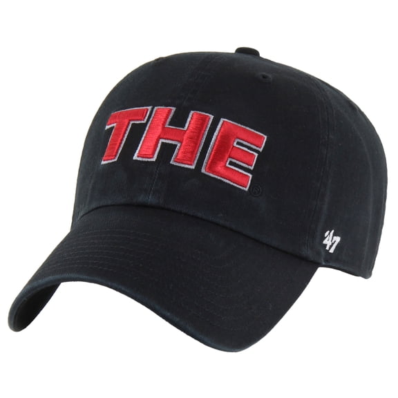 Men's '47 Black Ohio State Buckeyes Clean Up Adjustable Hat