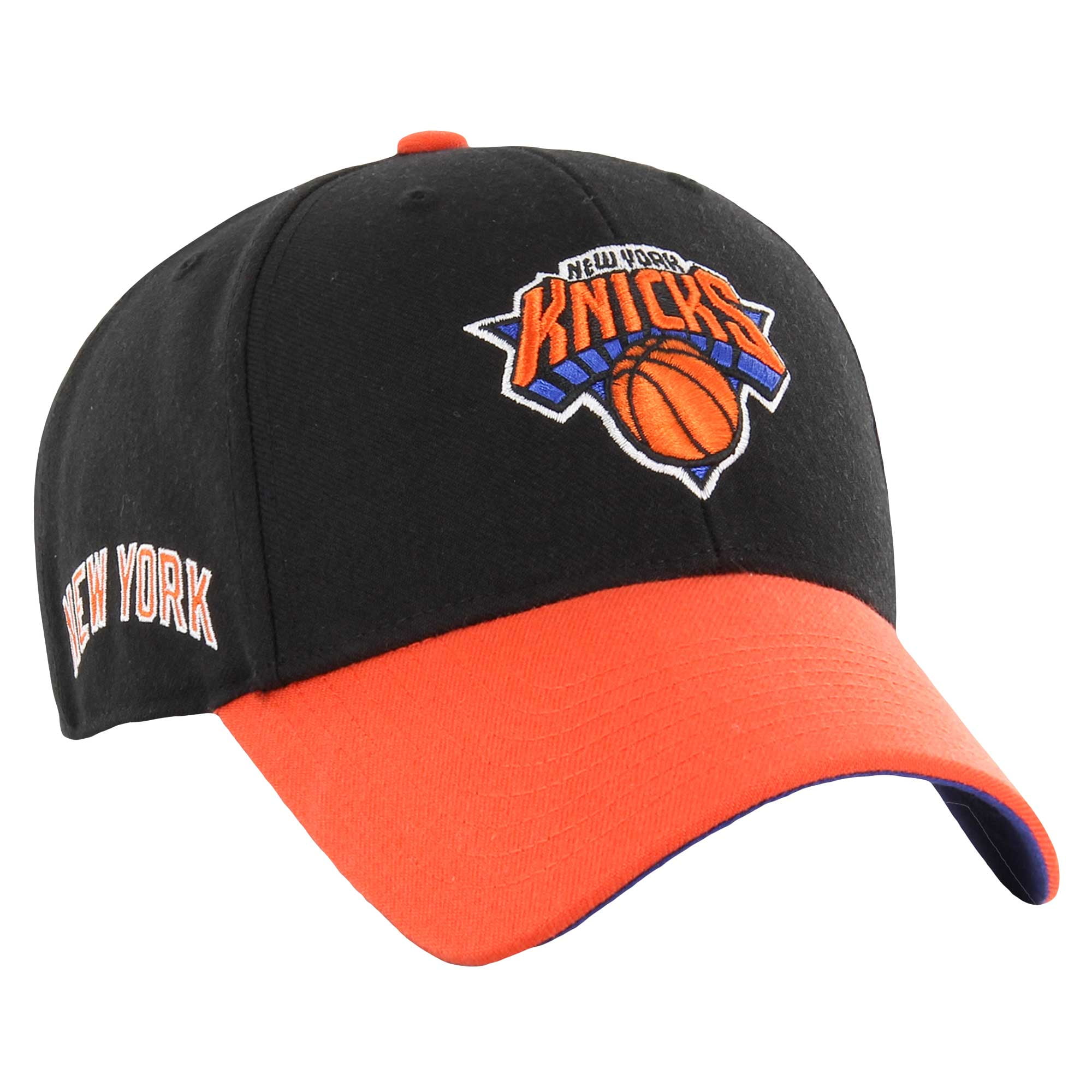 Men s 47 Black Orange New York Knicks City Edition MVP Adjustable Hat Walmart