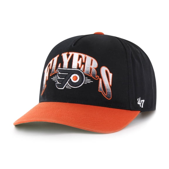 Men's '47 Black/Orange Philadelphia Flyers Atkin Vintage Relaxed Hitch Adjustable Hat