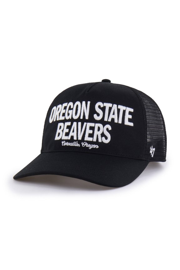 Men's '47 Black Oregon State Beavers Contemporary Hitch Trucker Adjustable Hat