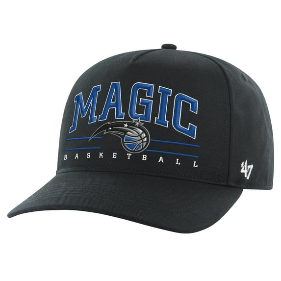 Men's '47 Black Orlando Magic Core Roscoe Hitch Adjustable Hat