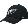 thumbnail image 1 of Men's '47 Black Philadelphia Eagles Secondary Clean Up Adjustable Hat, 1 of 4