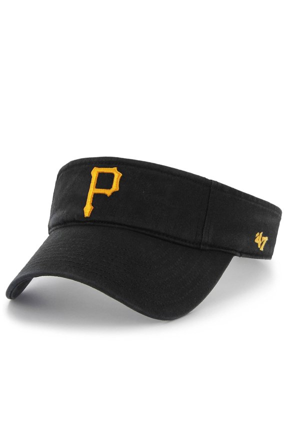 Men's '47 Black Pittsburgh Pirates Clean Up Adjustable Visor