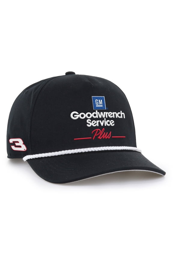 Men's '47 Black Richard Childress Racing Goodwrench Service Plus Hitch Rope Adjustable Hat