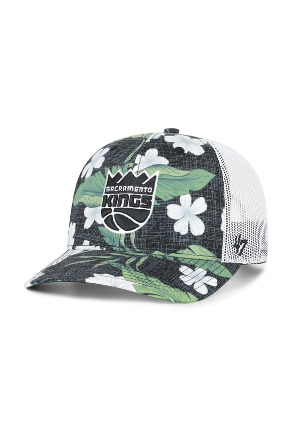 Men's '47 Black Sacramento Kings Beach Side Trucker Adjustable Hat