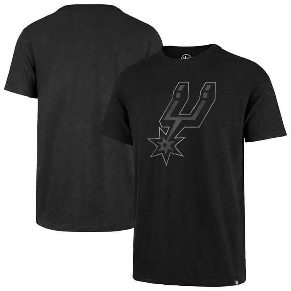 Men's '47  Black San Antonio Spurs Grit Scrum T-Shirt