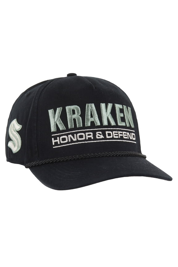 Men's '47 Black Seattle Kraken OHT Military Appreciation Homeland Honor and Defend Hitch Adjustable Hat