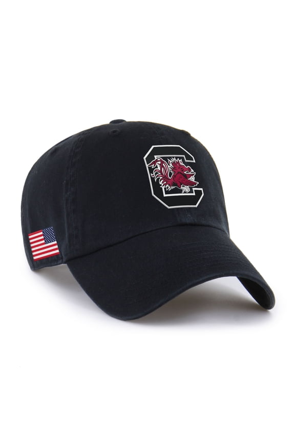 Men's '47 Black South Carolina Gamecocks Americana Heritage Clean Up Adjustable Hat