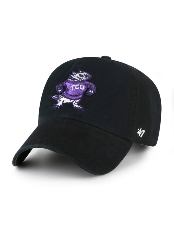 Unisex '47 TCU Horned Frogs Black Vault Clean Up Adjustable Hat