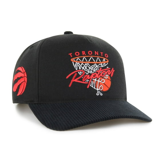 Men's '47 Black Toronto Raptors Nothing But Net Hitch Adjustable Hat