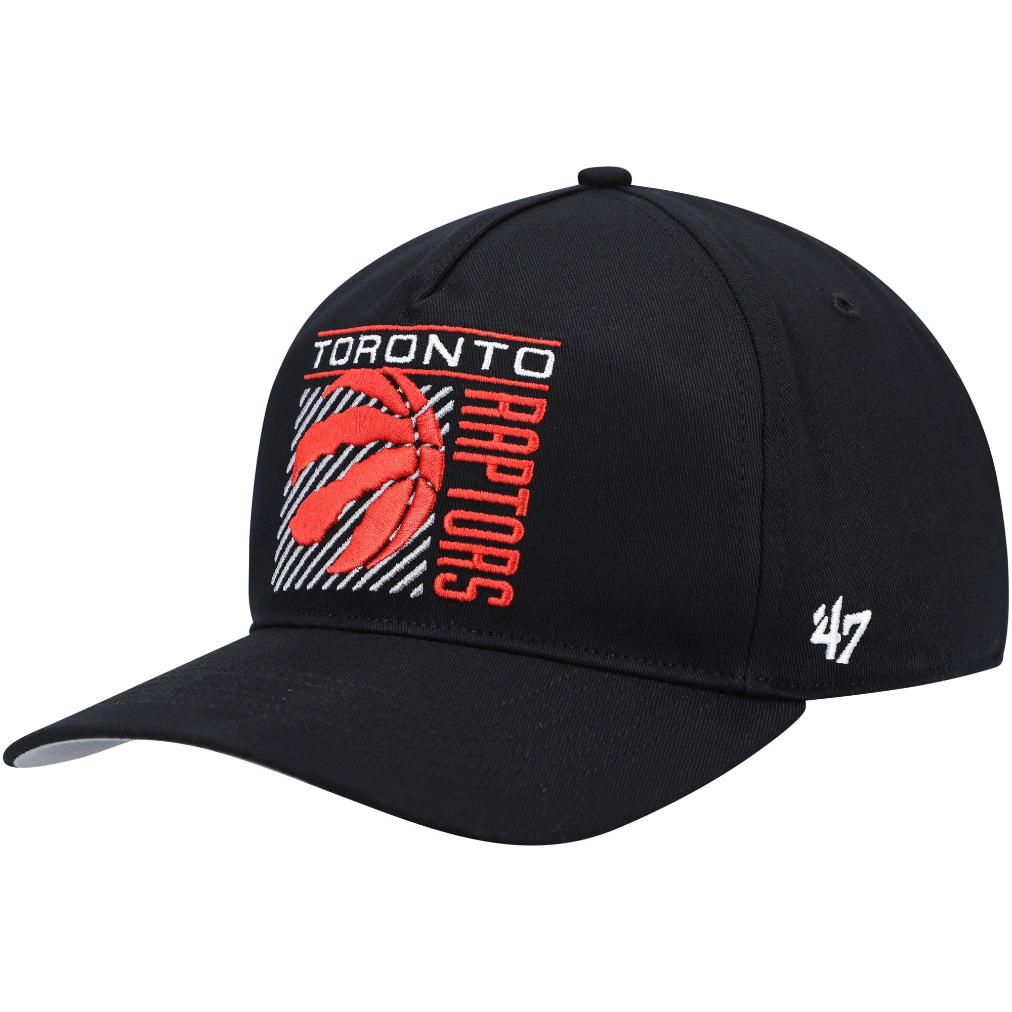 47 Men's '47 Black Toronto Raptors Reflex Hitch Snapback Hat