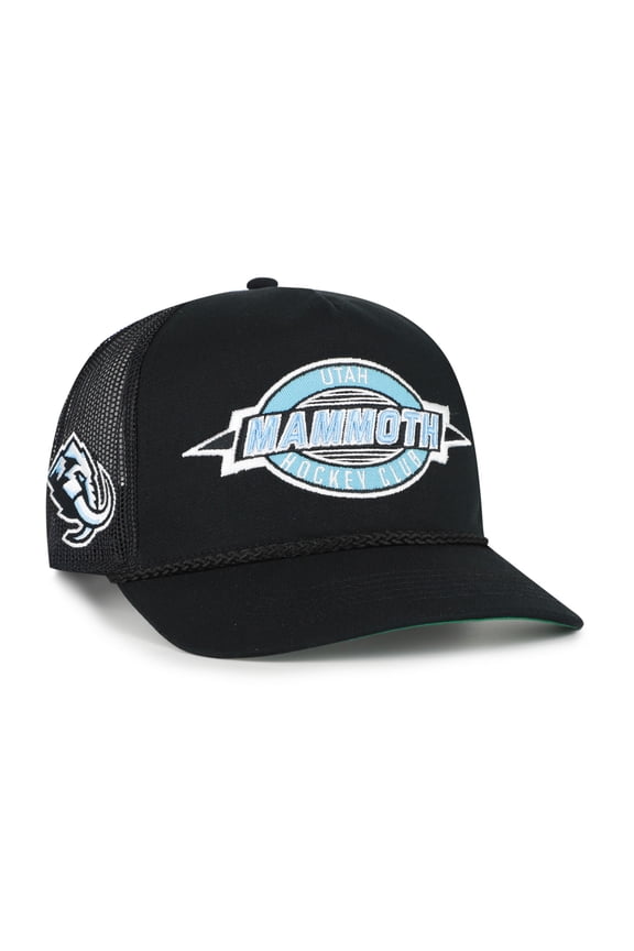 Men's '47  Black Utah Mammoth Frame Out Mesh Rope Hitch Adjustable Hat