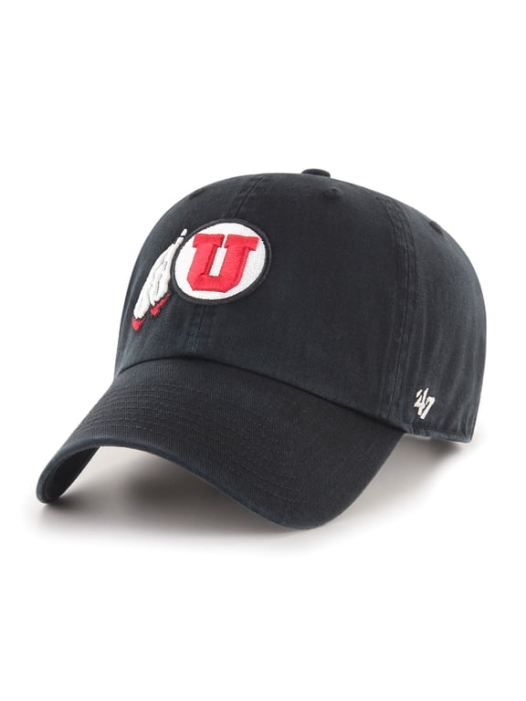 Men's '47 Black Utah Utes Clean Up Adjustable Hat