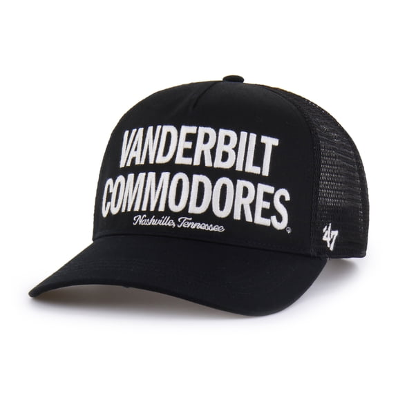 Men's '47 Black Vanderbilt Commodores Contemporary Hitch Trucker Adjustable Hat