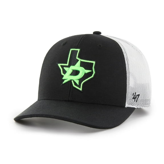Men's '47 Black/White Dallas Stars Prestige Adjustable Trucker Hat