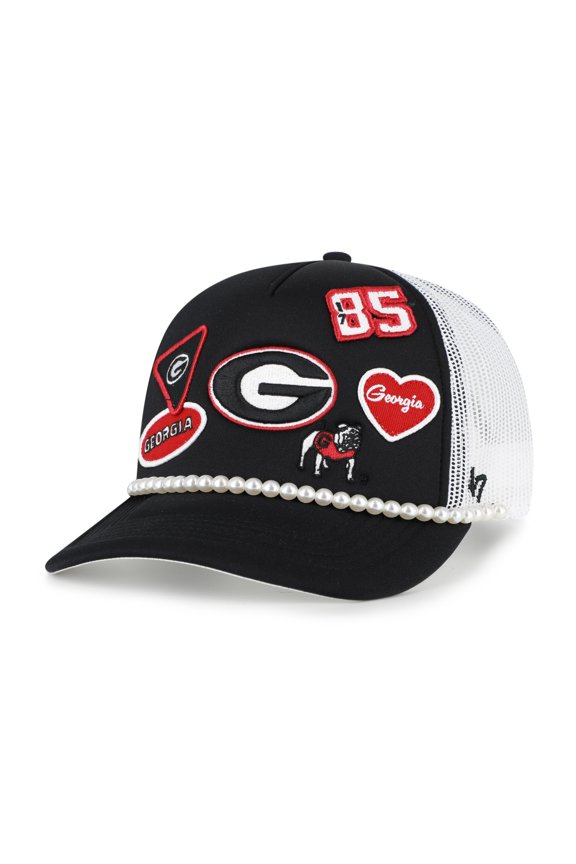 Men's '47  Black/White Georgia Bulldogs Rally On Hitch Adjustable Hat