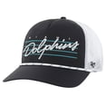 thumbnail image 1 of Men's '47 Black/White Miami Dolphins Downburst Relaxed Hitch Trucker Adjustable Hat, 1 of 3