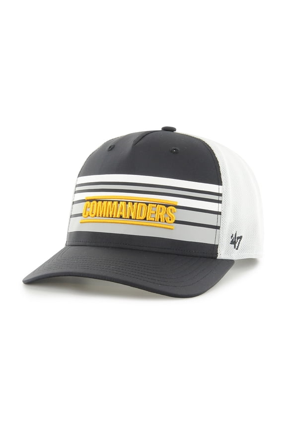 Men's '47 Black/White Washington Commanders Altitude MVP Trucker Snapback Hat